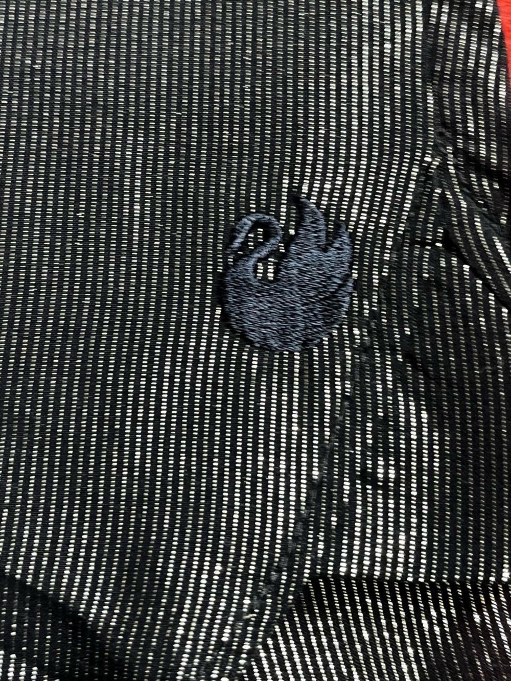 Gloria Vanderbilt Shimmery Black Button-Front Shirt - Picture 8 of 8